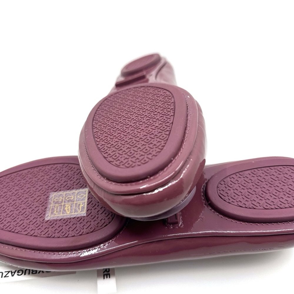NWOB with dust bag TORY BURCH Minnie Travel Ballet Flats Patent Leather Size 7.5 - Picture 12 of 12